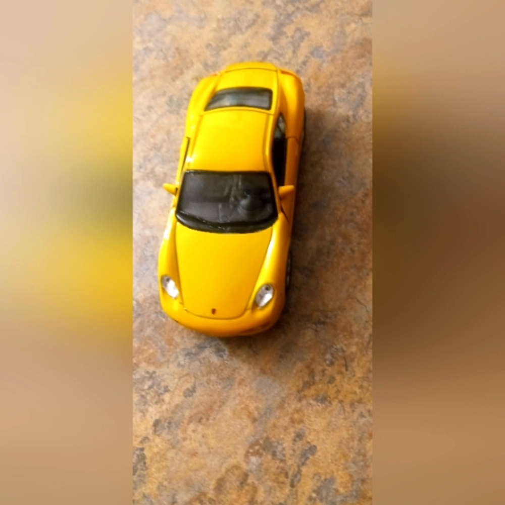 Porsche caymen Yellow Sports Car Toy - Kids Toys